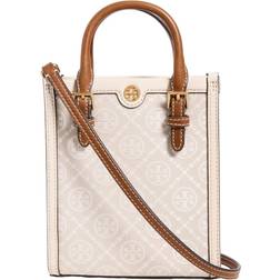 Tory Burch Mini T Monogram Tote Bag - Ivory