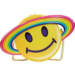 Loungefly Lisa Frank: Yellow Rainbow Ring Saturn Crossbody Bag