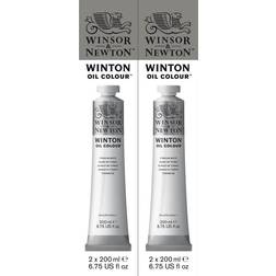 Winsor & Newton Pack of Two Winton Titanium White Oil Paint Titanium White