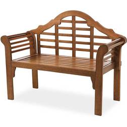 Plow & Hearth Evergreen Lutyens Garden Bench