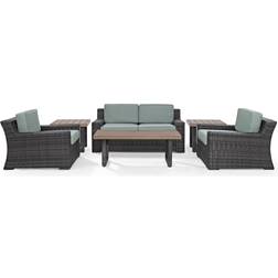 Crosley Furniture Beaufort 5 Seating Mist Outdoor Lounge Set