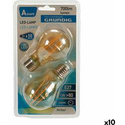 Grundig LED lamp 8 W 2300 K E27 Amber 700 lm (10Units) (6 x 10 x 6 cm)