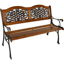 Sunnydaze 2-Person Ivy Crossweave Garden Bench