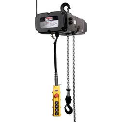 Jet TS Series 1-Ton 20 ft. 2-Speed Electric Chain Hoist 3-Phase Lift