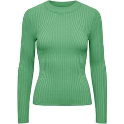 Pieces Crista Knitted Pullover - Absinthe Green