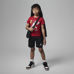 Jordan Little Kids' Gym 23 T-Shirt and Shorts Set Red/Black