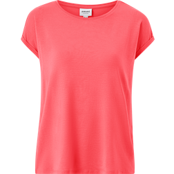 Vero Moda Regular Fit O-hals Sænkede Skuldersømme T-shirt