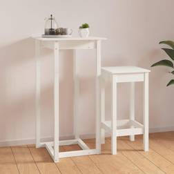 vidaXL vit Bar Table 60x60cm