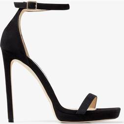 Jimmy Choo Black Alva Heeled Sandals Black IT