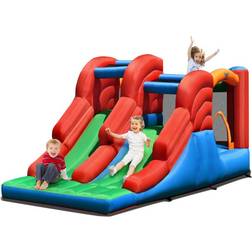 Costway 3 in 1 Dual Slides Jumping Castle Bouncer without Blower