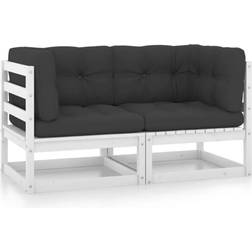 vidaXL Patio 2-Seater with Outdoor Sofa