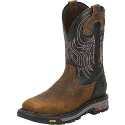 Justin Justin Mens Commander X5 Steel Black Boots 7.5D Brown