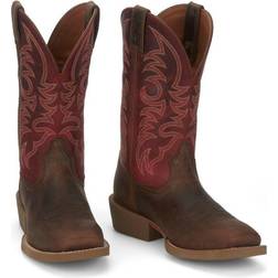 Justin Men's Stampede in. Wide Square Toe Western Boots