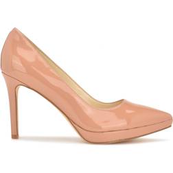 Nine West Shelbe Platform Pumps Nude Patent