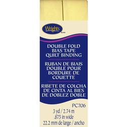 Wrights Double Fold Quilt Binding 7/8"W x 3yds Baby Maize