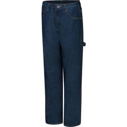 Red Kap Men's Loose Fit Dungaree, Dark Wash, 34x30