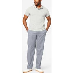 Dockers Men's Stretch Easy Khaki Classic-Fit Flat-Front Pants, 34X30, Grey