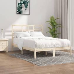 vidaXL brown, 160 Solid Wood Bed Frame