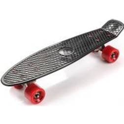 Meteor skateboard PLASTIC black/red/silver