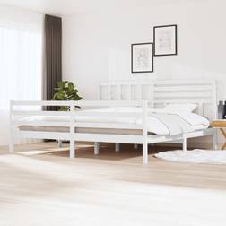 vidaXL Bed Frame White Super