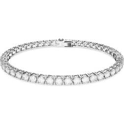 Swarovski Matrix Tennis Bracelet - Silver/Transparent