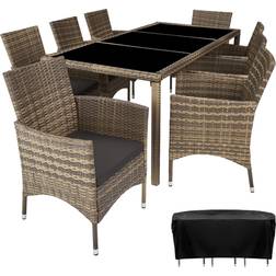 tectake 8 Patio Dining Set