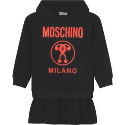 Moschino Girl's Milano Hooded Black Dress Black