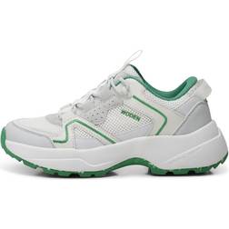 Woden Sneakers Sif Reflective White/Basil Sko