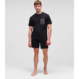 Karl Lagerfeld Ikonik Shorts And Tee Set, Man, Black