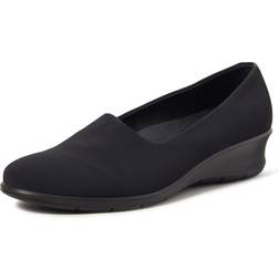 ecco Womens Felicia Stretch Flat, Black, EU/7-7.5