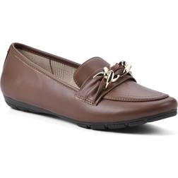 Womens Cliffs by White Mountain Gainful Loafers Brown