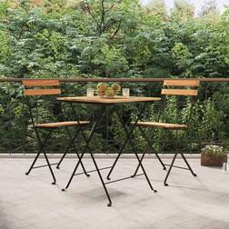 vidaXL 3 Piece Folding Bistro Set