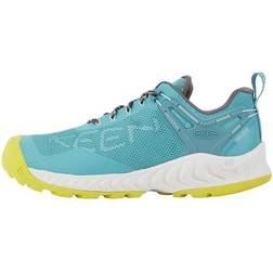 Keen Women's NXIS EVO Waterproof Fast Packing Shoes Hiking, Porcelain/Evening Primrose