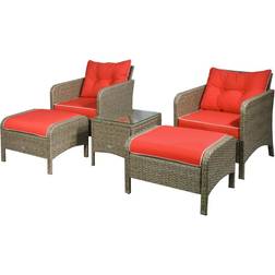 OutSunny 5 Pieces Outdoor Lounge Set