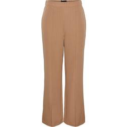 Pieces Bossy Trousers Brown