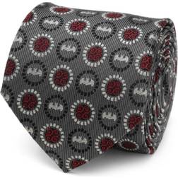 Men's Batman Medallion Silk Tie GRAY