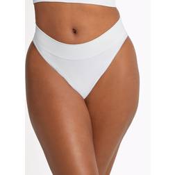 Maidenform Seamless High Leg Bikini Underwear White Women's White