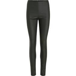 Vila Mid Waist Coated Leggings