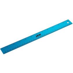 Jam Paper Jam Paper Stainless Steel Ruler 12-inch Nonskid Cork Back