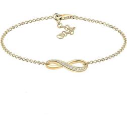 Elli Armband Infinity Symbol Endlos Zirkonia 925 Silber Gold