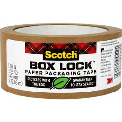 Scotch 1.88 in x 25 yd. Box Lock Paper Packaging Tape