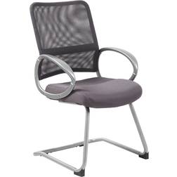 Boss Office Products B6419-CG Mesh Pewter Guest Kitchen Chair