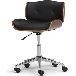 Simpli Home Dax Swivel Adjustable Executive Computer Office Chair