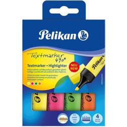 Pelikan Textmarker 490, 4er-Set, sortiert