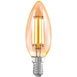Eglo E14 C35 LED Leuchtmittel 270lm 4W 360° 2200K extra-warmweiss amber 35x98mm