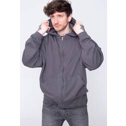 Urban Classics Organic 90'S Zip Hoody, Darkshadow, Male, Hoodies, TB4921-02457