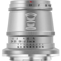 TTArtisan TT 17mm f 1.4 APS-C Objektiv Anschluss Nikon Z Mount Silver Weitwinkelobjektiv