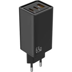 Leotec Lecsph65w3k Usb-c And Usb-c Wall Charger 65w Silber