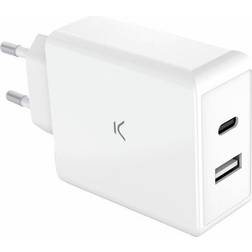 Ksix 45w Usb-c And Usb-c Wall Charger