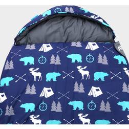 Pod Kid's Bear Sleeping Bag, Navy